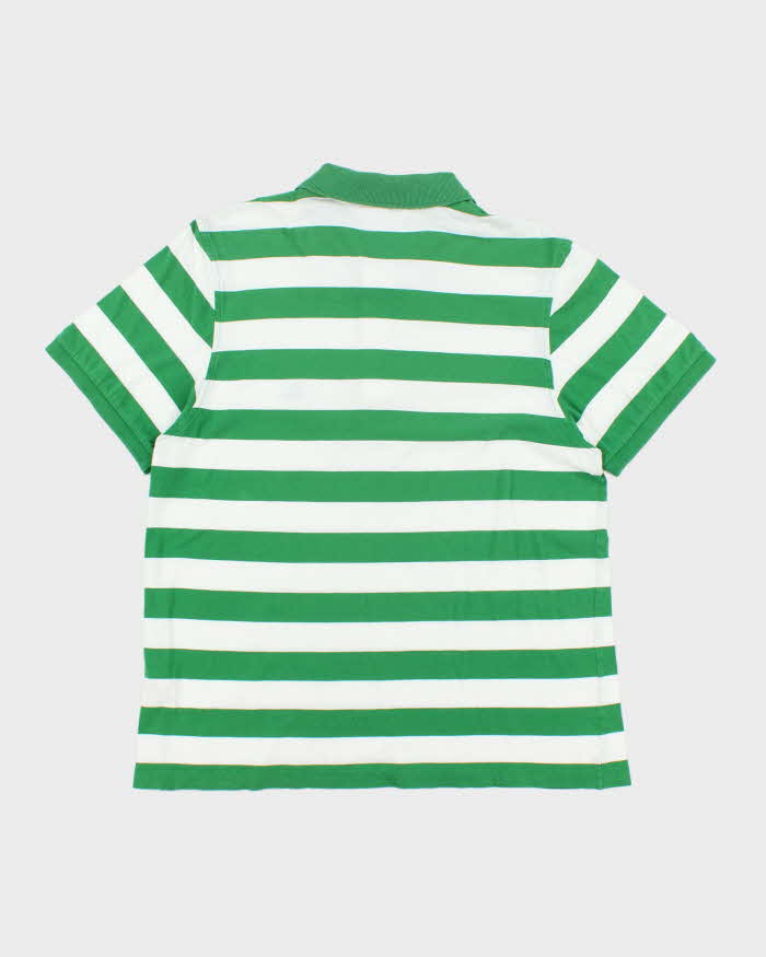 Vintage Burberry Striped Slim Fit Polo Shirt - XL