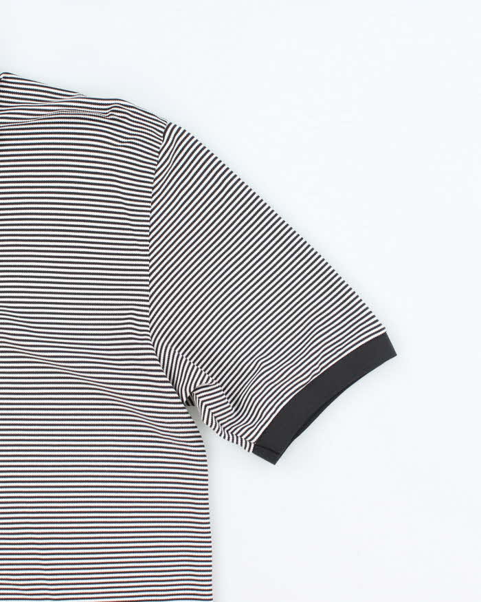 Vintage 2000's Burberry Golf Striped Lightweight Polo Shirt - M