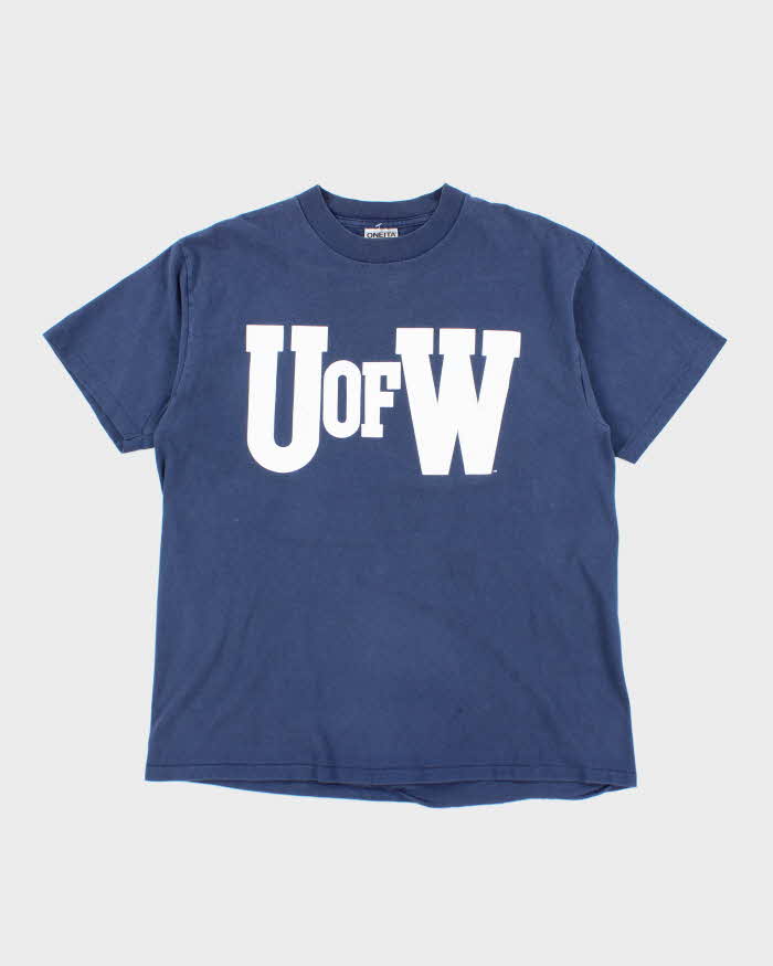 Vintage 90s U Of W Single Stitch T-shirt - L