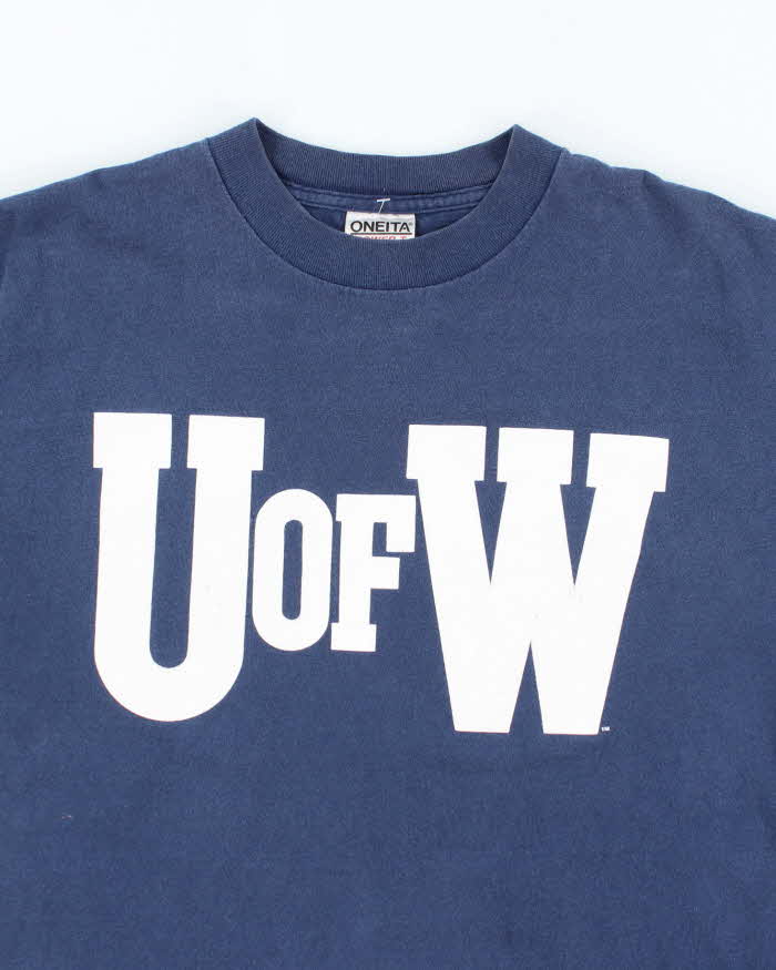 Vintage 90s U Of W Single Stitch T-shirt - L