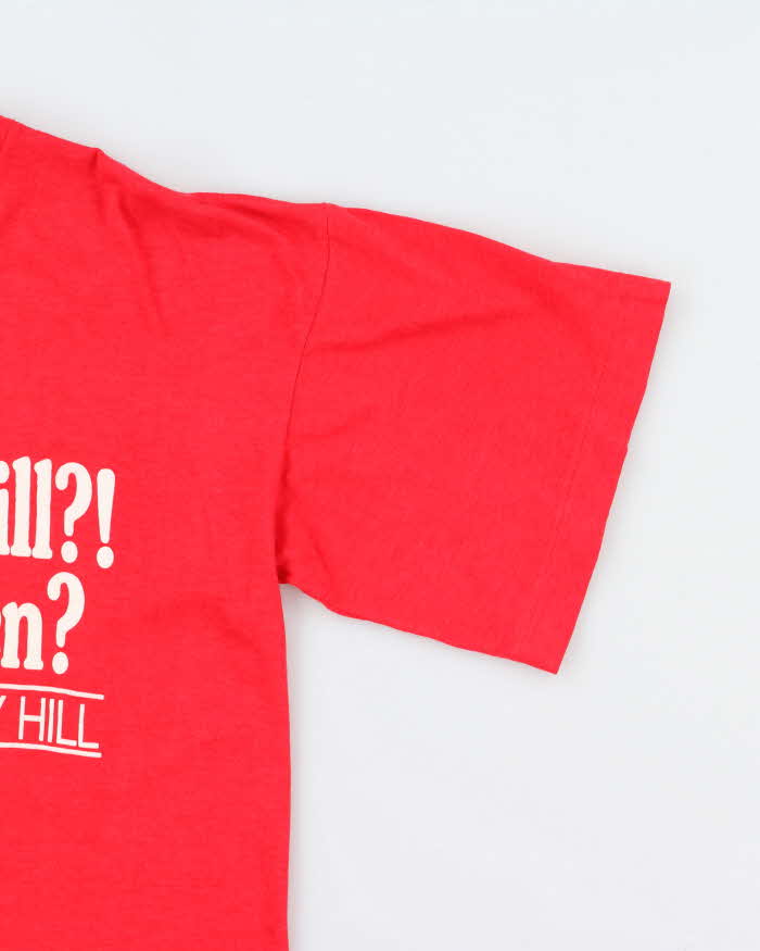 Vintage 90s Over What Hill? Single Stitch T-shirt - L