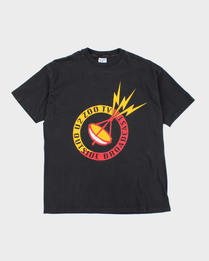 Vintage 90s U2 Zoo TV Outside Broadest Single Stitch T-shirt - XL