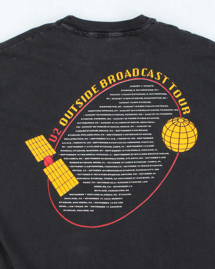 Vintage 90s U2 Zoo TV Outside Broadest Single Stitch T-shirt - XL