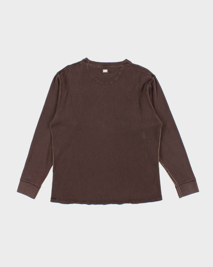 Vintage Y2K Ecko Embroidered Waffle Long-sleeve T-Shirt - XL