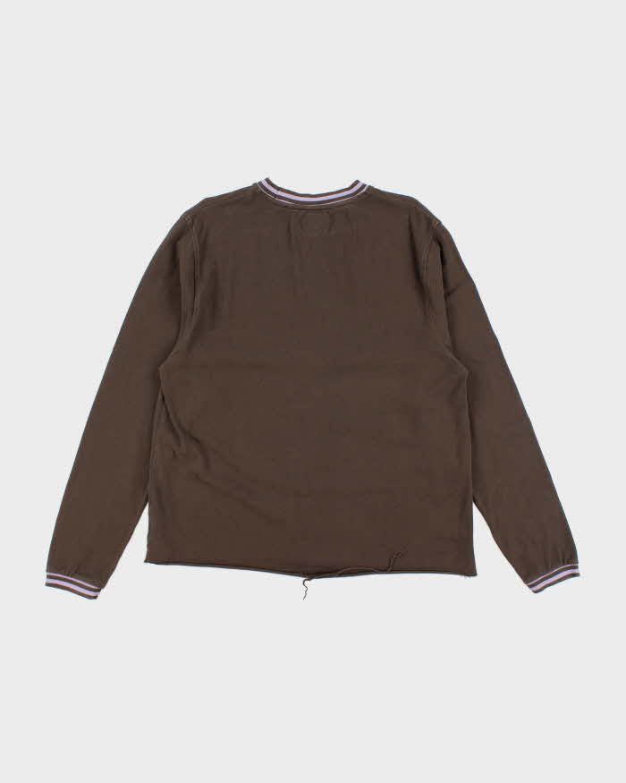 Vintage Stussy Small Embroidered Logo Long-sleeve T-Shirt - L