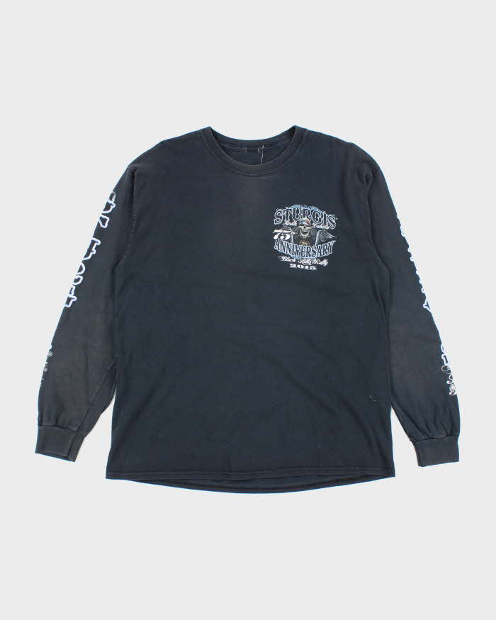 Vintage 2000's Sturgis Anniversary Black Hill Rally Long-sleeve T-Shirt - M