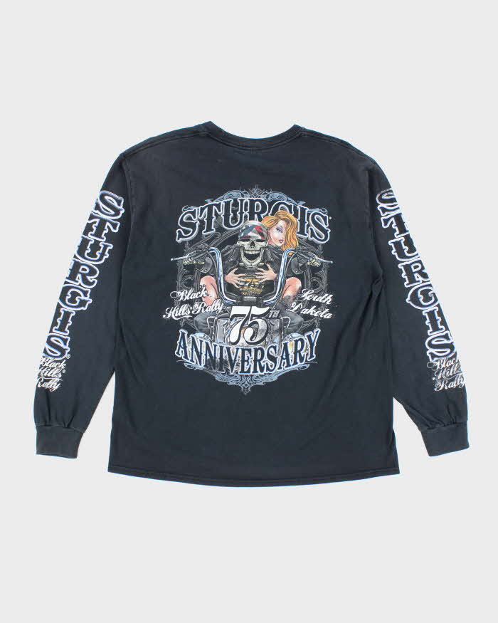 Vintage 2000's Sturgis Anniversary Black Hill Rally Long-sleeve T-Shirt - M