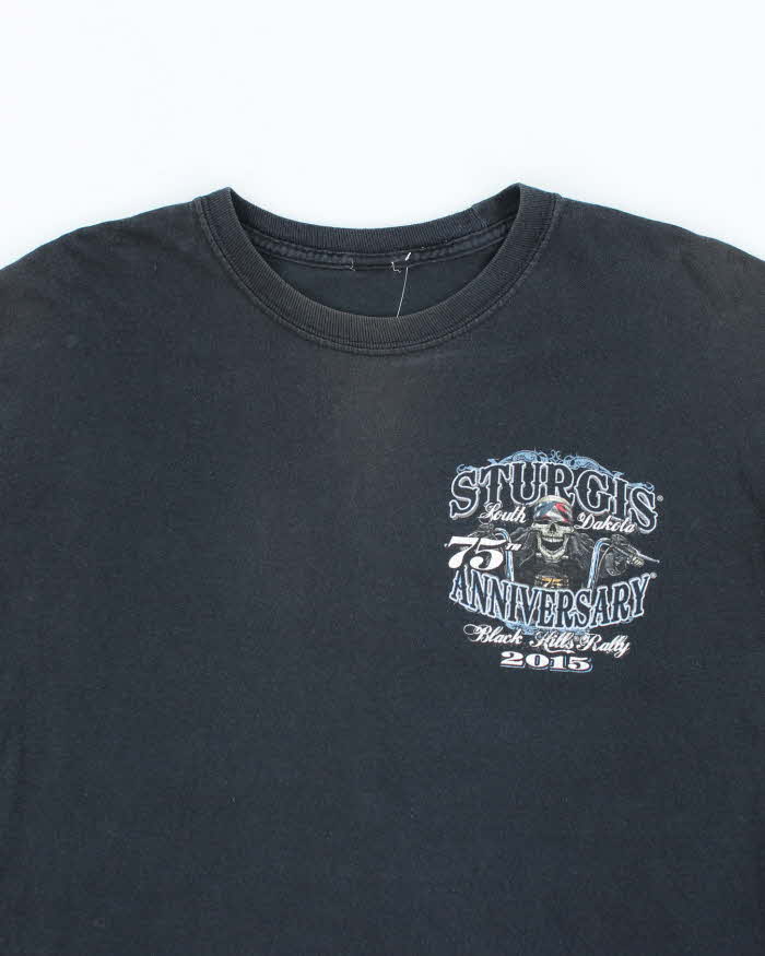 Vintage 2000's Sturgis Anniversary Black Hill Rally Long-sleeve T-Shirt - M