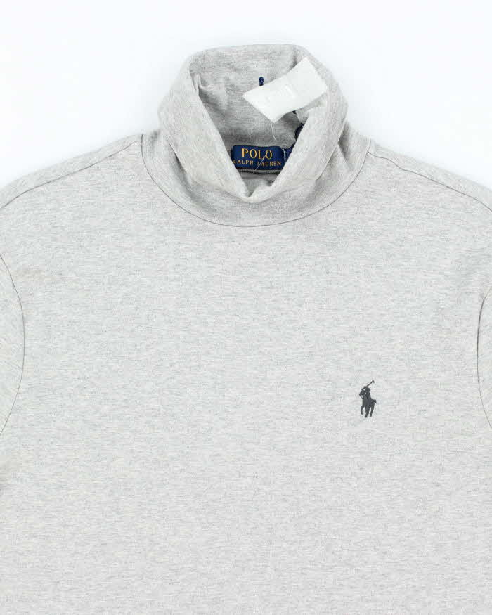 Vintage 2000's Ralph Lauren Lightweight Roll Neck Long-sleeve T-Shirt - M