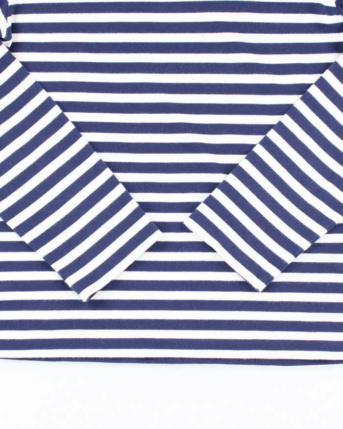 Vintage Comme Des Garcons Striped Love Heart Long-sleeve T-Shirt - S