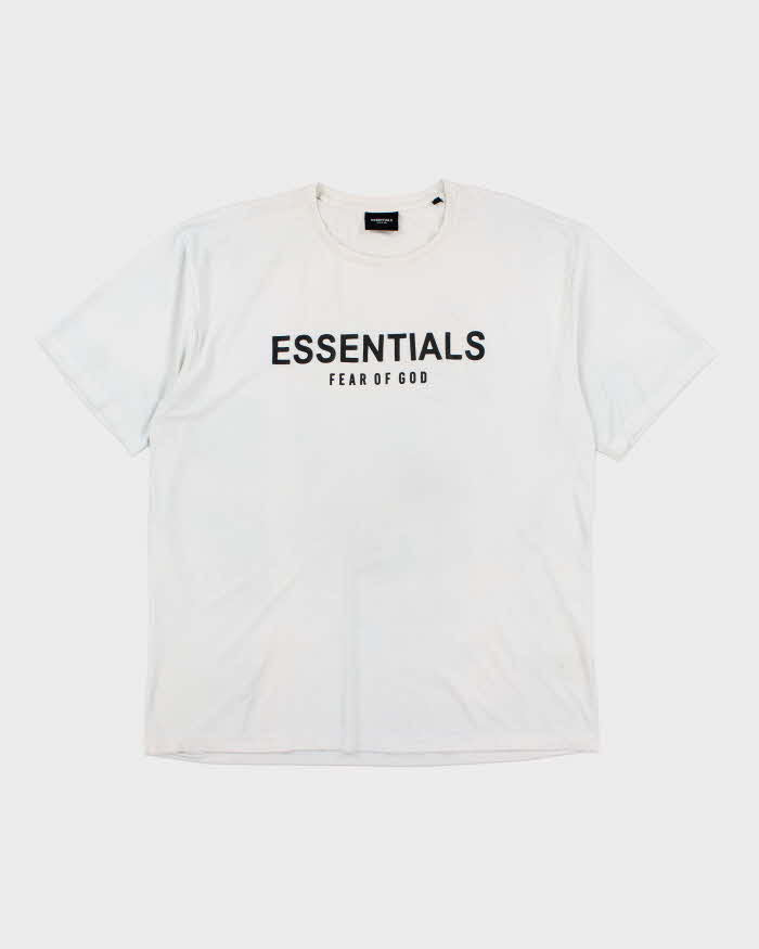 Essentials Fear of God White T-Shirt - 4XL – Rokit