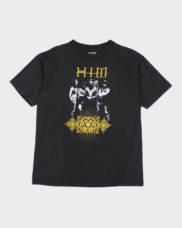 2006 Black Cotton HIM Band T-Shirt - L