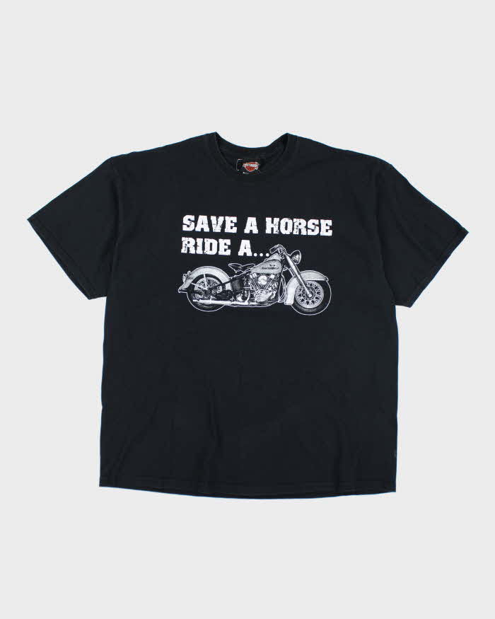 Vintage Harley Davidson Save a Horse Graphic T-Shirt - XXL