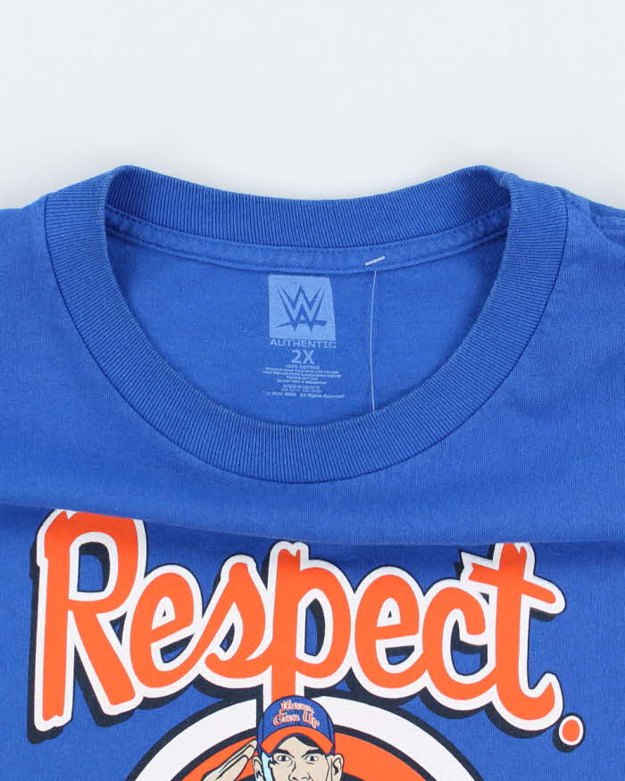 Vintage WWE John Cena Repect - Earn It Graphic T-Shirt - XL