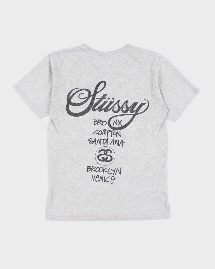 Vintage 2000's Stussy Spell Out Graphic T-Shirt - S