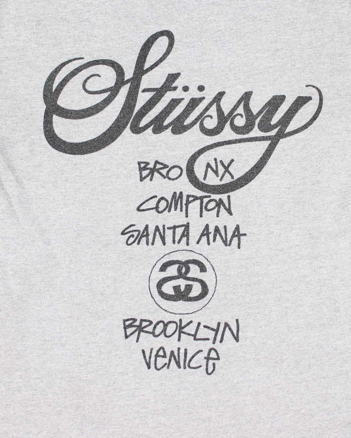 Vintage 2000's Stussy Spell Out Graphic T-Shirt - S