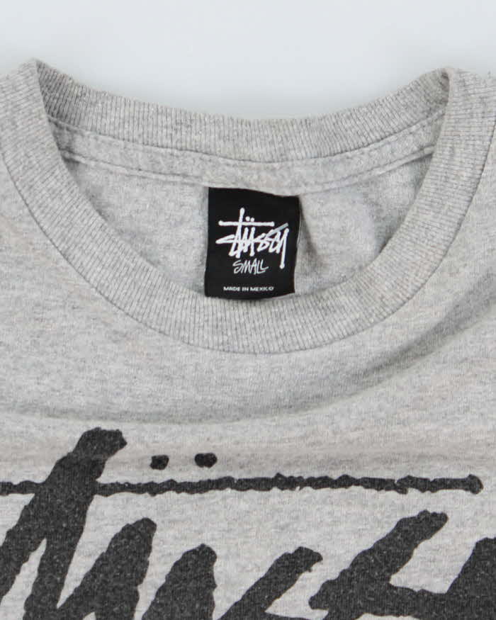 Vintage 2000's Stussy Spell Out Graphic T-Shirt - S