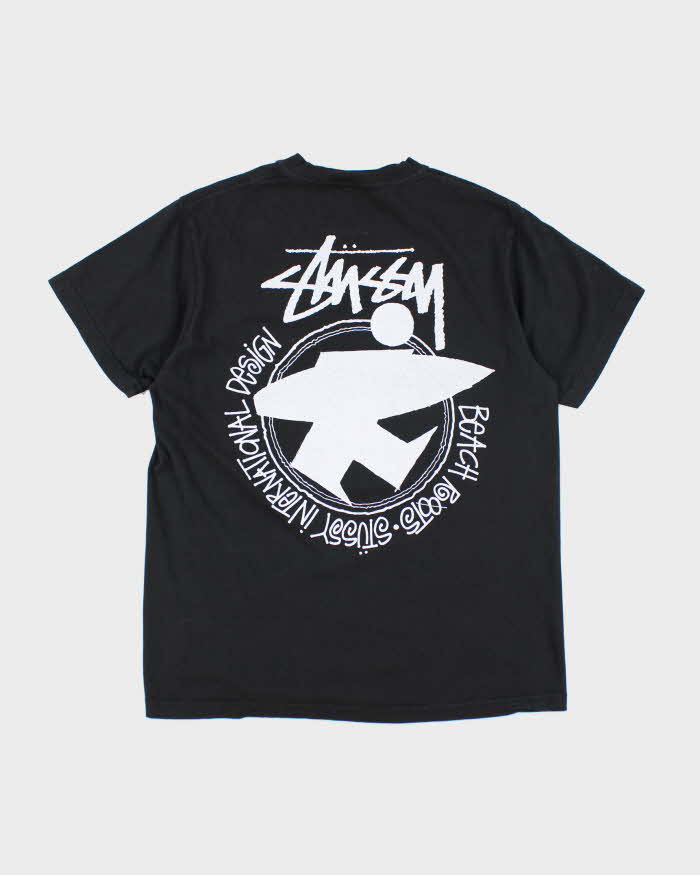 Vintage Y2K Stussy Surfer Graphic T-Shirt - M