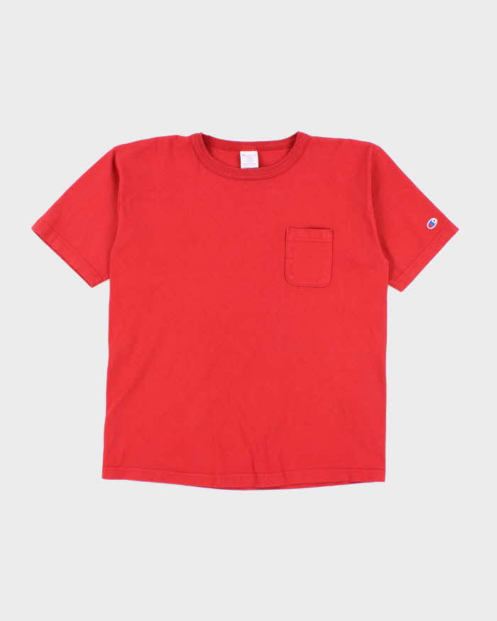 Vintage Y2K Champion Heavyweight Pocket T-Shirt - L
