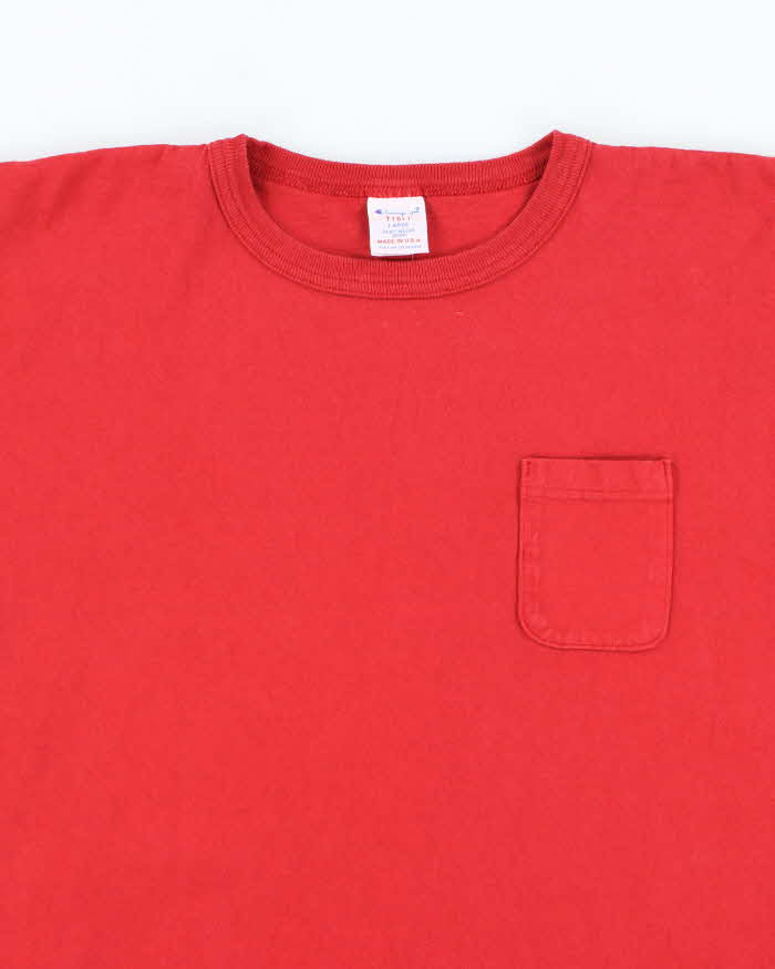 Vintage Y2K Champion Heavyweight Pocket T-Shirt - L