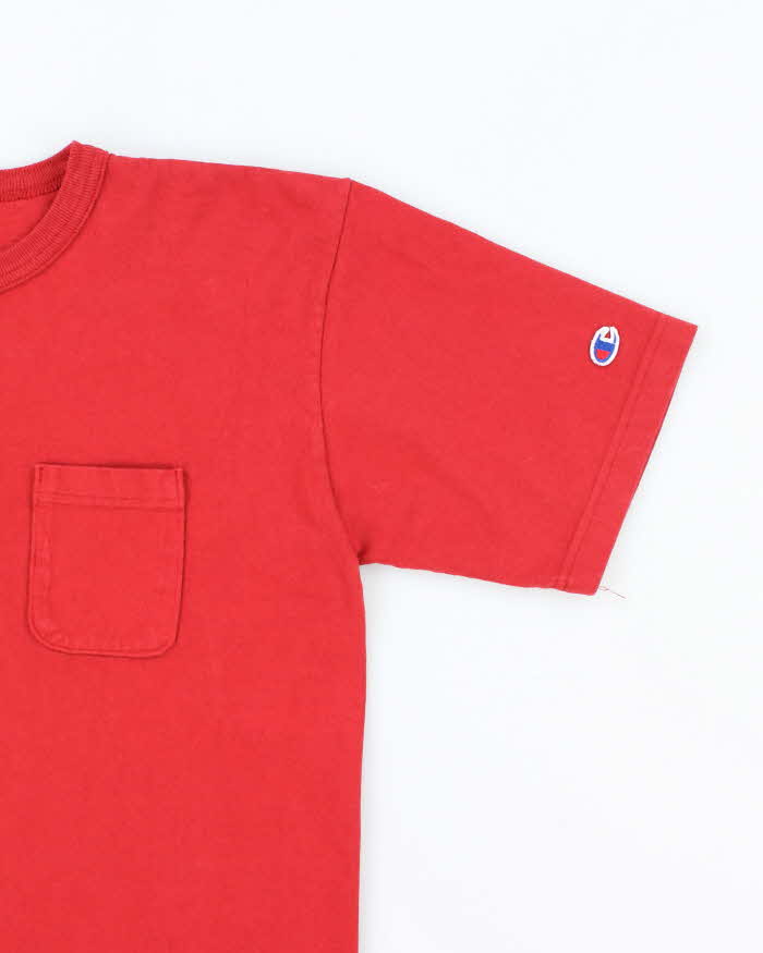 Vintage Y2K Champion Heavyweight Pocket T-Shirt - L