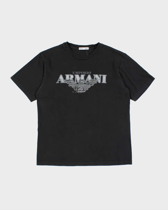 Vintage Y2K Emporio Armani Graphic Print T-Shirt - L – Rokit