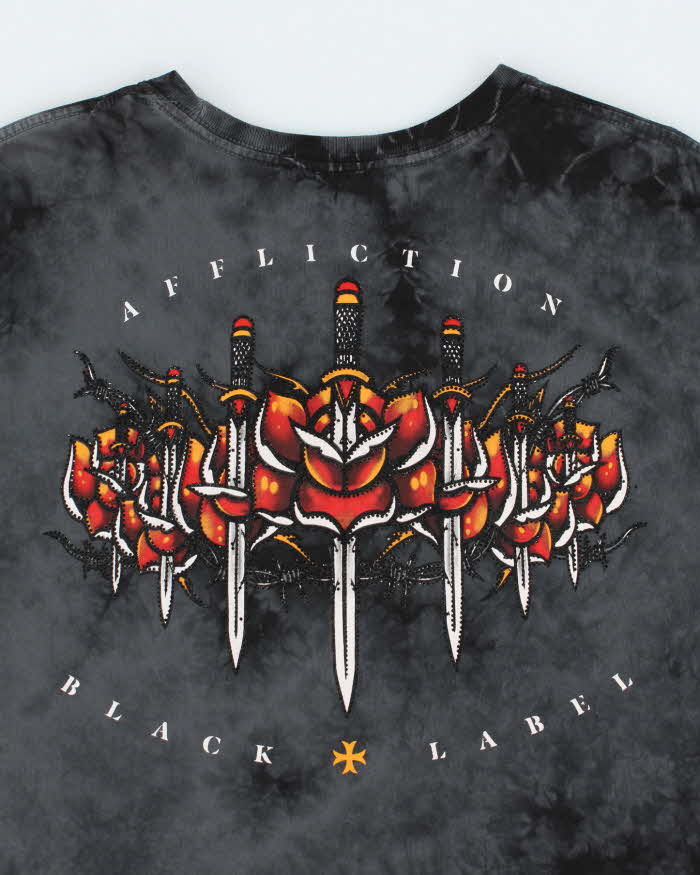 Vintage Y2K Affliction Black Label Graphic T-Shirt - L