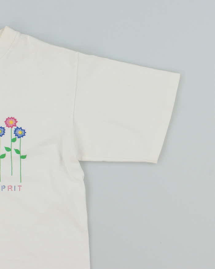 Vintage 90's Esprit Flower Graphic T-Shirt - M