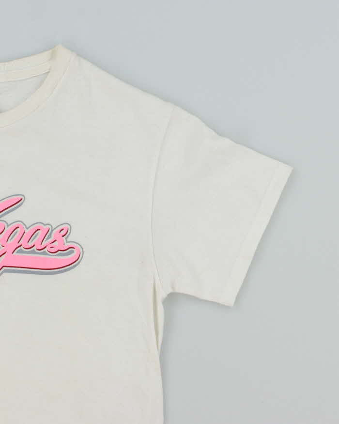 Vintage Y2K Las Vegas Spell Out Graphic T-Shirt - S