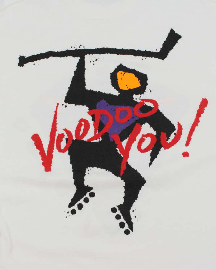 Vintage 90's Vancouver Voodoo Hockey Graphic T-Shirt - XL