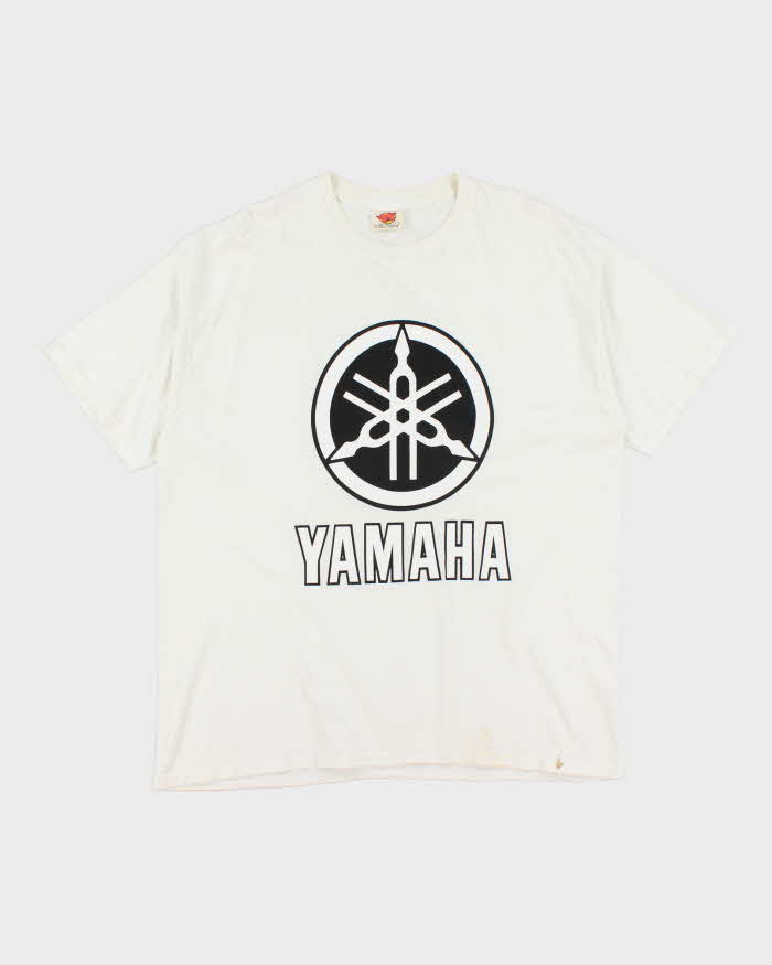 Vintage Y2K Yamaha Racing Spell Out Graphic T-Shirt - XL