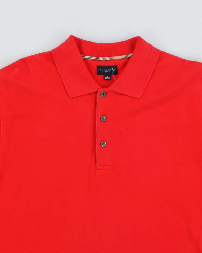 Vintage Y2K Burberry Golf Lightweight Polo Shirt - M