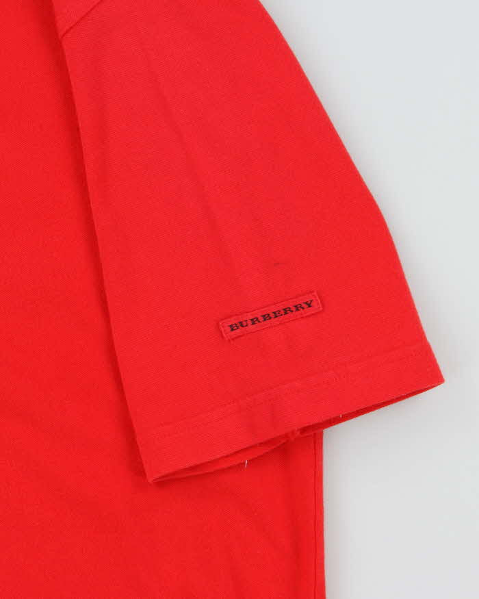 Vintage Y2K Burberry Golf Lightweight Polo Shirt - M