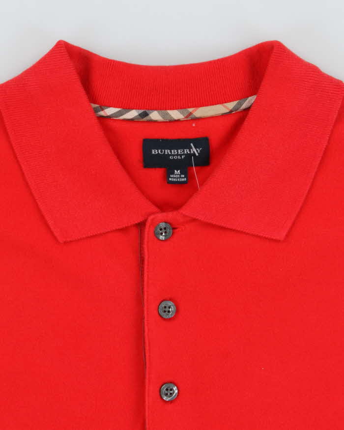 Vintage Y2K Burberry Golf Lightweight Polo Shirt - M