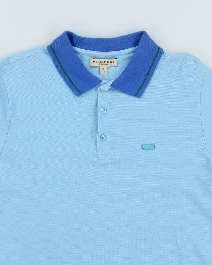 Vintage 2000's Burberry London Two Tone Polo Shirt - XL