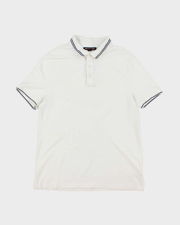 Michael Kors White Polo Boating Shirt - M