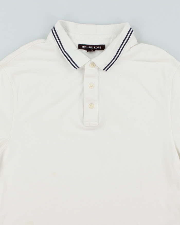 Michael Kors White Polo Boating Shirt - M