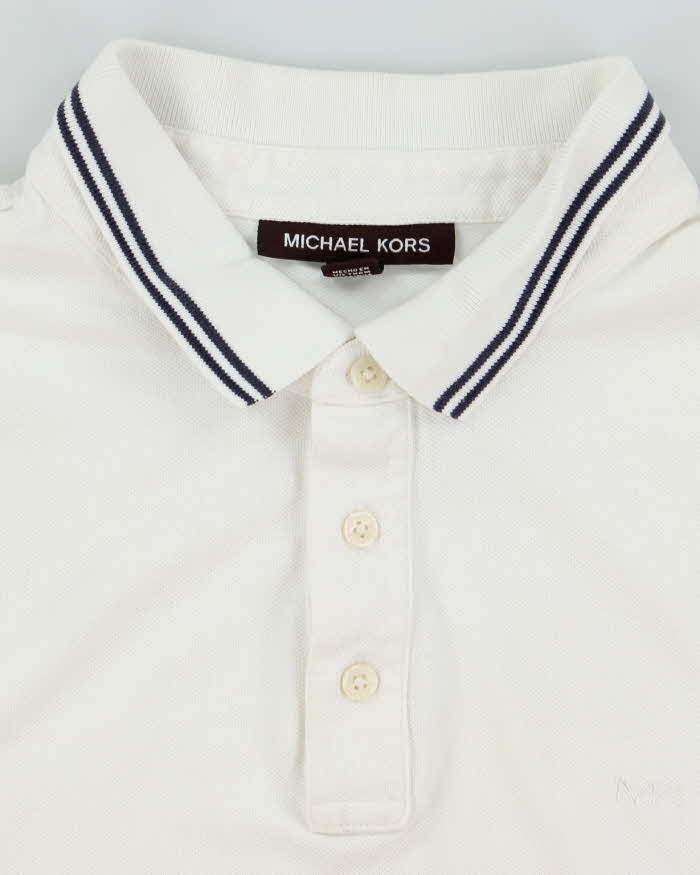 Michael Kors White Polo Boating Shirt - M