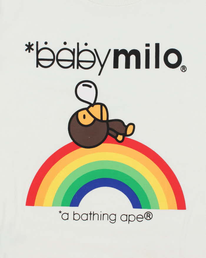 A Bathing Ape White Cotton T-Shirt - XL