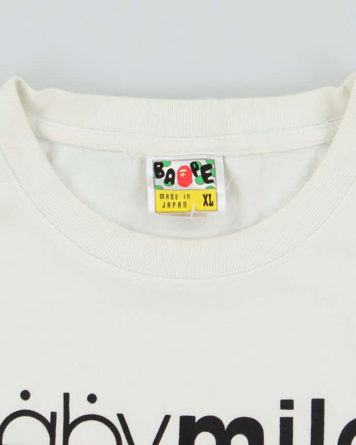 A Bathing Ape White Cotton T-Shirt - XL