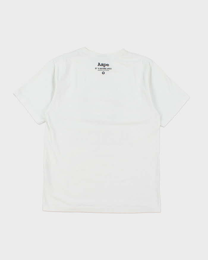 A Bathing Ape White Cotton T-Shirt - S