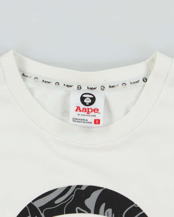 A Bathing Ape White Cotton T-Shirt - S