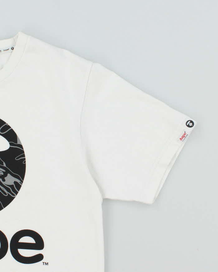 A Bathing Ape White Cotton T-Shirt - S