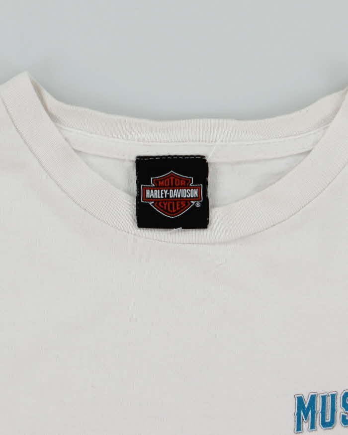 Music City Harley Davidson White Cotton T-Shirt - M