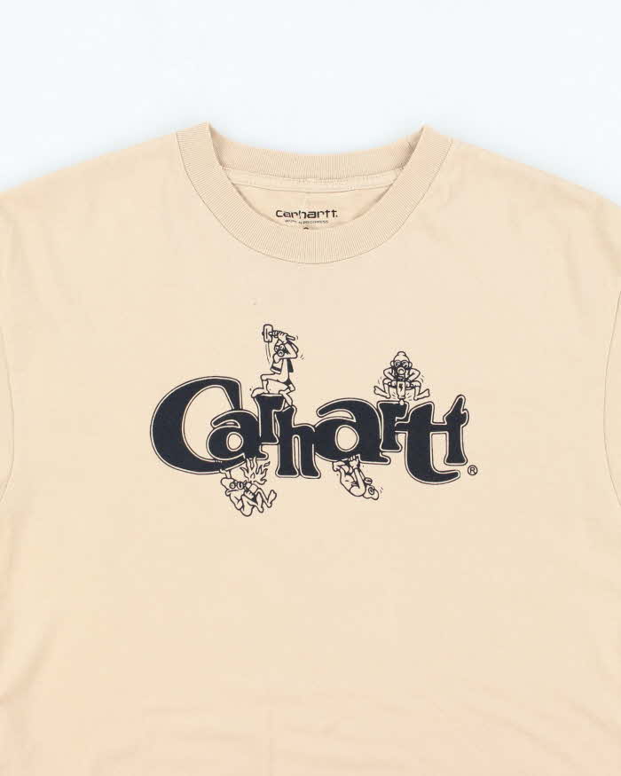 Carhartt Beige Classic Design T-Shirt - S