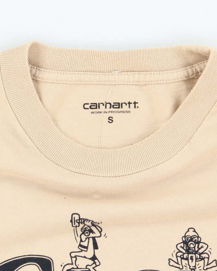 Carhartt Beige Classic Design T-Shirt - S