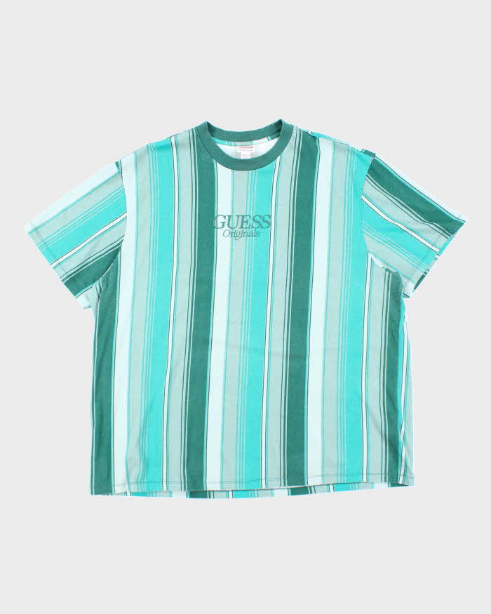 Vintage 2000's Guess Originals Striped T-Shirt - XXL