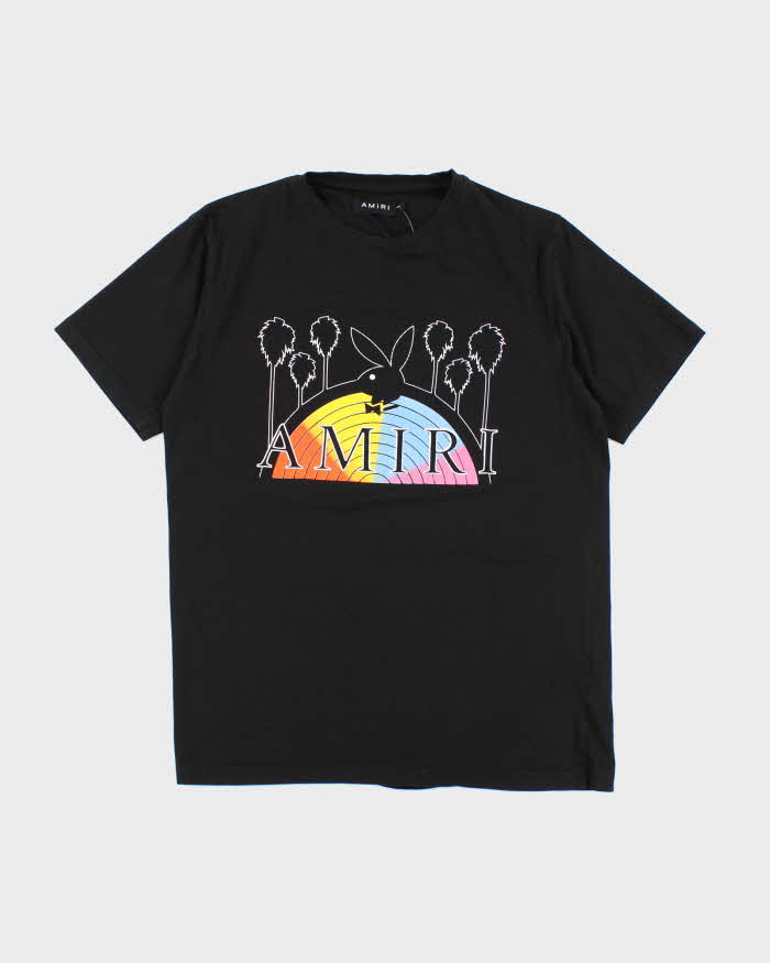 Amri x Playboy Magazine Rainbow Graphic T-Shirt - L