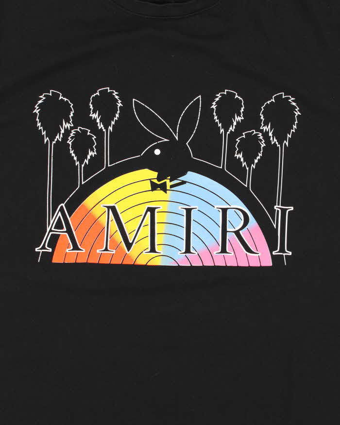 Amri x Playboy Magazine Rainbow Graphic T-Shirt - L