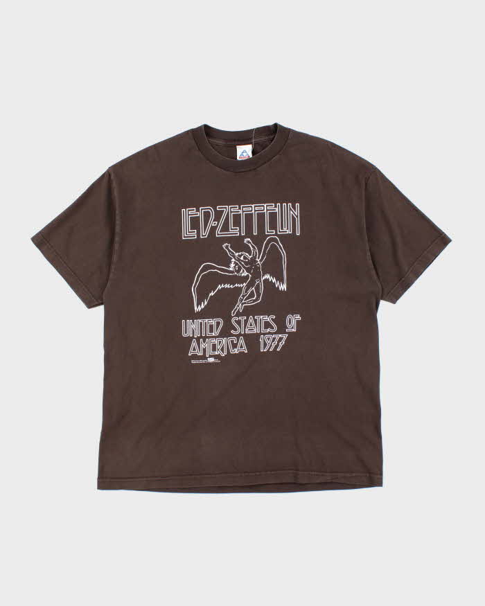 Vintage 2000's Led Zepplin Angel Graphic T-Shirt - XL